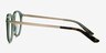 La Femme Tortoise Green AcétateMontures de lunettes de vue d'EyeBuyDirect, Vue de Côté