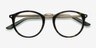La Femme Tortoise Green AcétateMontures de lunettes de vue d'EyeBuyDirect, Vue Rapprochée