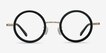 Roaring Black Acetate, MetalEyeglass Frames from EyeBuyDirect, Front View