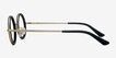 Roaring Black Acetate, MetalEyeglass Frames from EyeBuyDirect, Side View