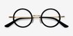 Roaring Black Acetate, MetalEyeglass Frames from EyeBuyDirect, Closed View