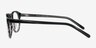 Tomorrow Gray Striped AcetateEyeglass Frames from EyeBuyDirect, Side View