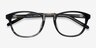 Tomorrow Gray Striped AcetateEyeglass Frames from EyeBuyDirect, Closed View