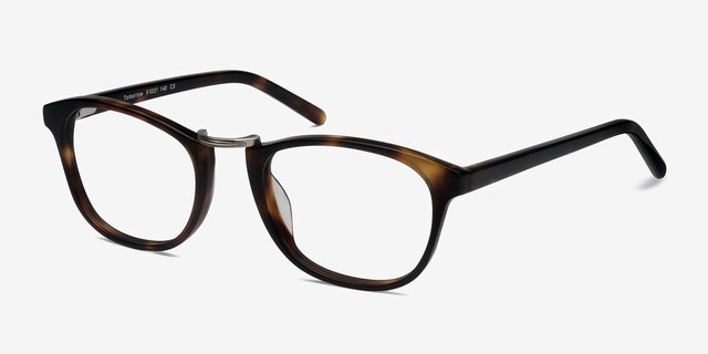 Tomorrow Tortoise AcetateEyeglass Frames from EyeBuyDirect, Angle View