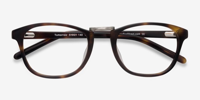 Tomorrow Tortoise AcetateEyeglass Frames from EyeBuyDirect, Closed View