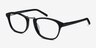 Tomorrow Black AcetateEyeglass Frames from EyeBuyDirect, Angle View