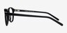 Tomorrow Black AcetateEyeglass Frames from EyeBuyDirect, Side View
