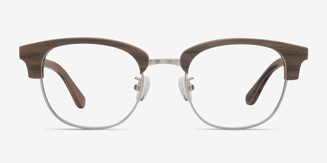 Bansai Walnut Wood-textureEyeglass Frames from EyeBuyDirect, Front View