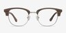 Bansai Walnut Wood-textureEyeglass Frames from EyeBuyDirect, Front View