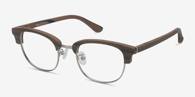 Bansai Walnut Wood-textureEyeglass Frames from EyeBuyDirect, Angle View