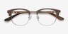 Bansai Walnut Wood-textureEyeglass Frames from EyeBuyDirect, Closed View
