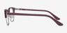Bansai Pink AcetateEyeglass Frames from EyeBuyDirect, Side View
