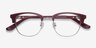 Bansai Pink AcetateEyeglass Frames from EyeBuyDirect, Closed View