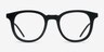 Vendome Matte Black AcetateEyeglass Frames from EyeBuyDirect, Front View