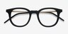 Vendome Matte Black AcetateEyeglass Frames from EyeBuyDirect, Closed View