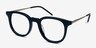 Vendome Navy AcetateEyeglass Frames from EyeBuyDirect, Angle View