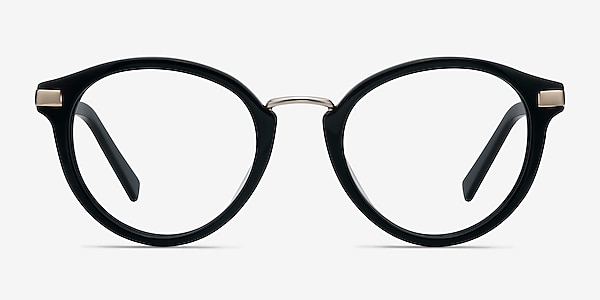 Yuke Black Acetate Eyeglass Frames
