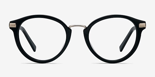 Yuke Noir Acétate Montures de lunettes de vue