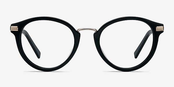 Yuke Black Acetate Eyeglass Frames