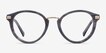 Yuke Dark Gray Acetate, MetalEyeglass Frames from EyeBuyDirect, Front View