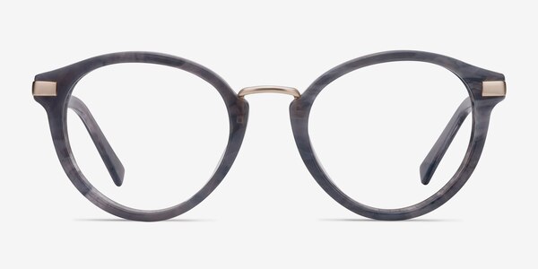 Yuke Dark Gray Acetate-metal Eyeglass Frames