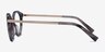 Yuke Gris foncé Acetate-metalMontures de lunettes de vue d'EyeBuyDirect, Vue de Côté