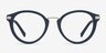 Yuke Dark Cerulean AcetateEyeglass Frames from EyeBuyDirect, Front View