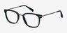 Audacity Black AcetateEyeglass Frames from EyeBuyDirect, Angle View