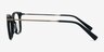 Audacity Black AcetateEyeglass Frames from EyeBuyDirect, Side View