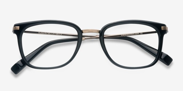 Audacity Black AcetateEyeglass Frames from EyeBuyDirect, Closed View