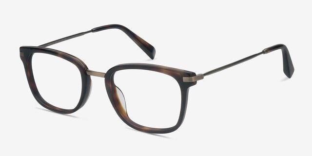 Audacity Dark Tortoise AcetateEyeglass Frames from EyeBuyDirect, Angle View
