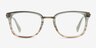 Audacity Green Brown AcetateEyeglass Frames from EyeBuyDirect, Front View