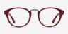 Micor Red AcetateEyeglass Frames from EyeBuyDirect, Front View