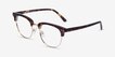 Borderline Tortoise Acetate, MetalEyeglass Frames from EyeBuyDirect, Angle View