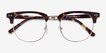 Borderline Tortoise Acetate, MetalEyeglass Frames from EyeBuyDirect, Closed View