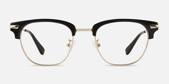 Identity Noir Acetate-metal Montures de lunettes de vue d'EyeBuyDirect
