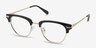 Identity Black Acetate-metalEyeglass Frames from EyeBuyDirect, Angle View