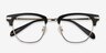 Identity Black Acetate-metalEyeglass Frames from EyeBuyDirect, Closed View