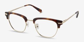 Identity Écailles Acetate-metal Montures de lunettes de vue d'EyeBuyDirect, Vue d'Angle