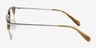 Identity Brown AcetateEyeglass Frames from EyeBuyDirect, Side View