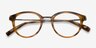Ginger Brown Striped AcetateEyeglass Frames from EyeBuyDirect, Closed View
