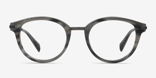Ginger Gray Striped Acetate Eyeglass Frames