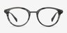 Ginger Gray Striped AcetateEyeglass Frames from EyeBuyDirect, Front View