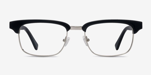 Levy Black AcetateEyeglass Frames from EyeBuyDirect, Front View