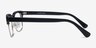 Levy Black AcetateEyeglass Frames from EyeBuyDirect, Side View