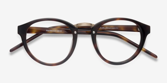 Rita Tortoise AcetateEyeglass Frames from EyeBuyDirect, Closed View