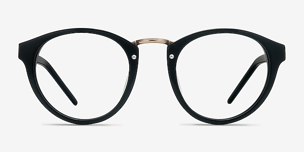 Rita Black Acetate Eyeglass Frames
