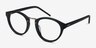 Rita Black AcetateEyeglass Frames from EyeBuyDirect, Angle View