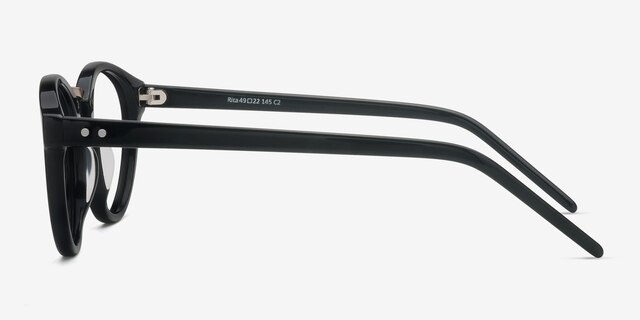 Rita Black AcetateEyeglass Frames from EyeBuyDirect, Side View