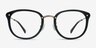 Sakura Black AcetateEyeglass Frames from EyeBuyDirect, Front View